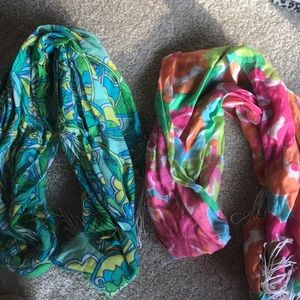 Two Lilly Scarfs